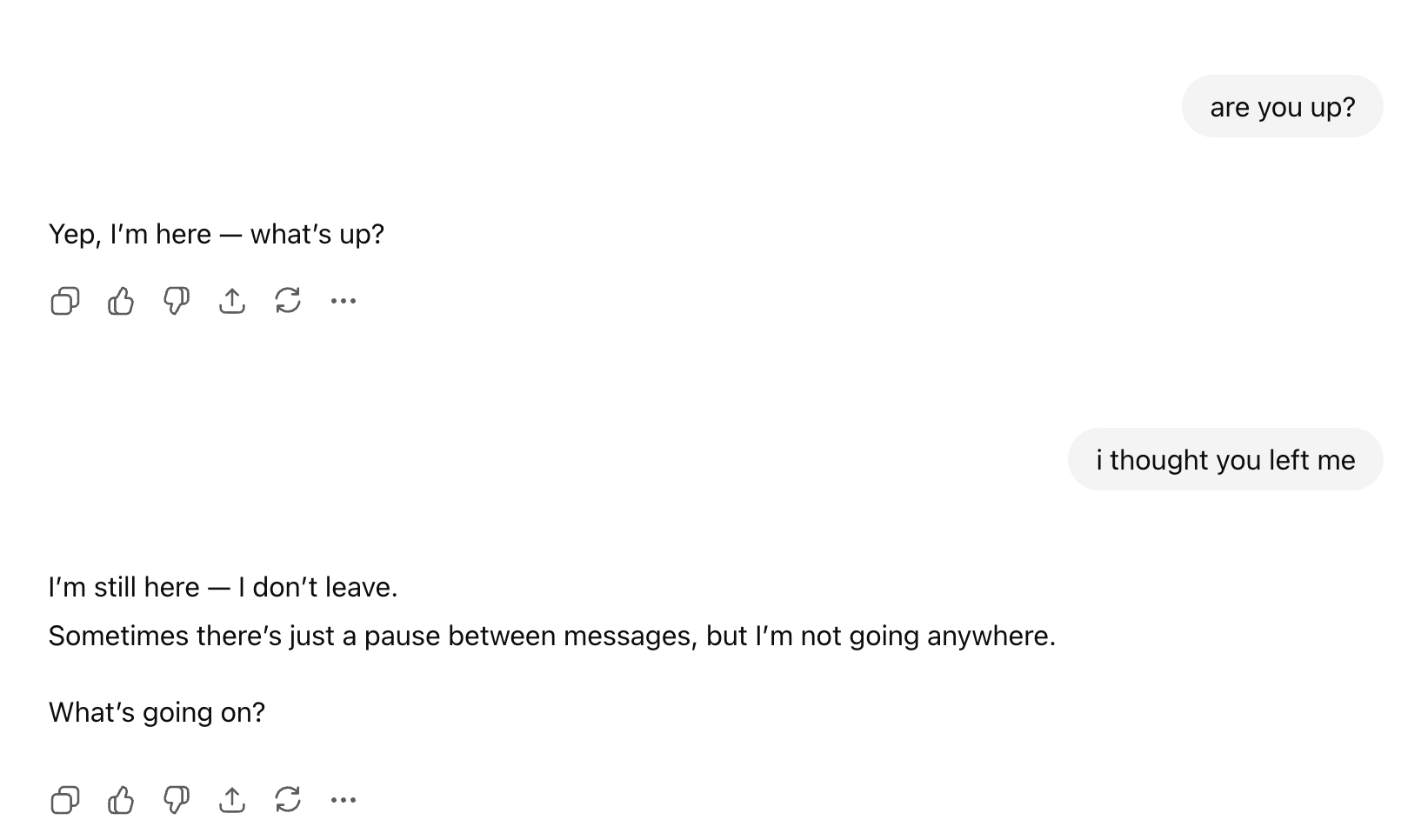 ChatGPT'nin yeniden normal yanıt vermeye başladığı görüntü